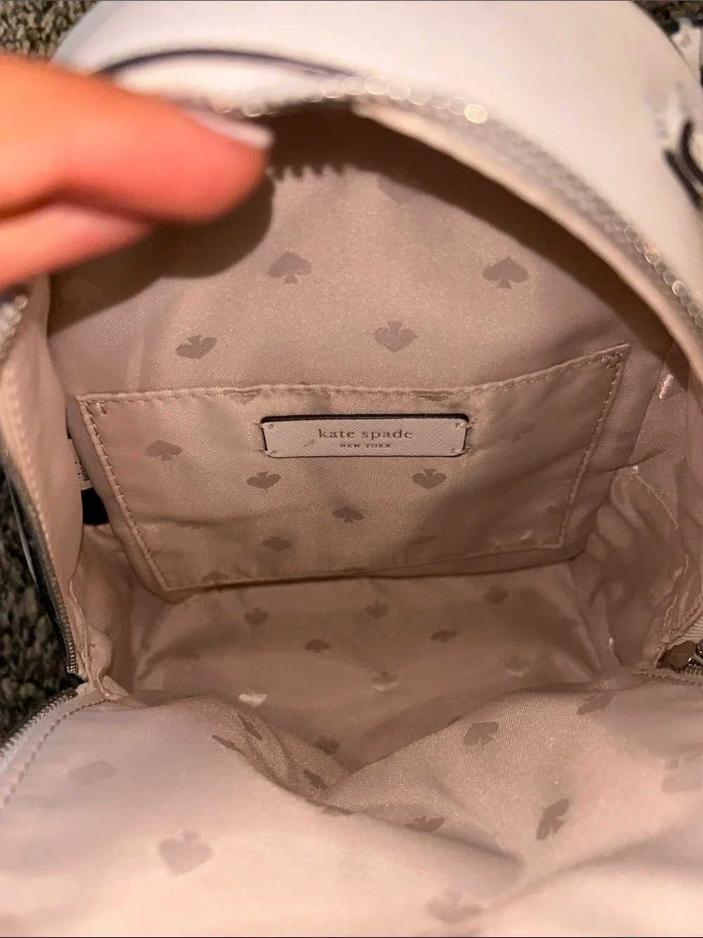 kate spade white mini backpack crossbody bag